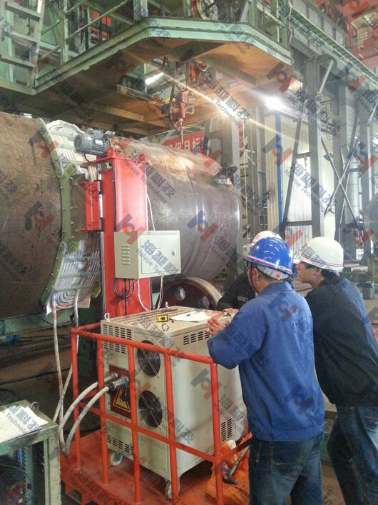 海洋工程 焊接速度400mm每分鐘旋轉直徑2000mm工件環(huán)縫預熱