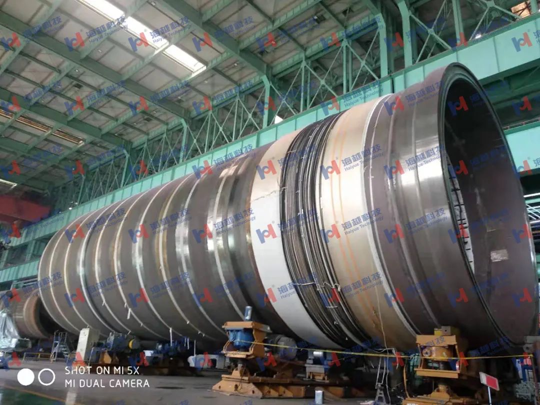 直徑8800mm，壁厚288mm，熱處理溫度620±20℃