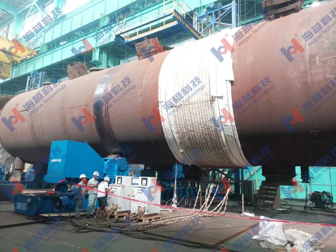 直徑5900mm，壁厚138+8mm，熱處理溫度550±10℃