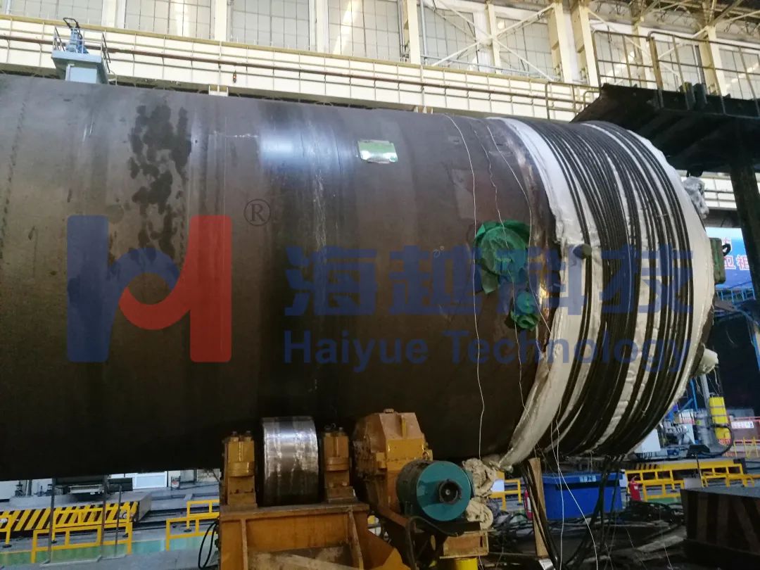 直徑3463mm，壁厚143.5mm，熱處理溫度595-620